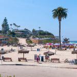 The Sandy Beach of Moonlight Beach